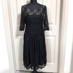 Black Lace Dress by ILANNI Size Large